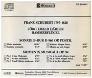 CD - Schubert - Sonate B-dur D960 / Moments Musicaux