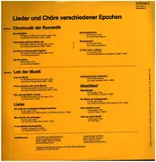LP - Schumann / Brahms / Lau a.o. - Lieder und Chöre verschiedener Epochen