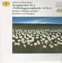 LP - Schumann - Symphonien Nr.1, Nr.4,, Berliner Philh, Karajan