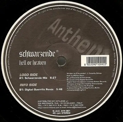 Schwarzende - Hell Or Heaven
