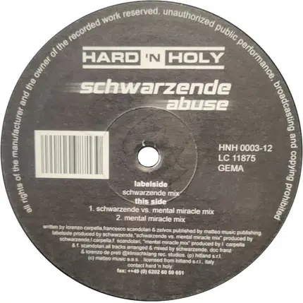 Schwarzende - Abuse