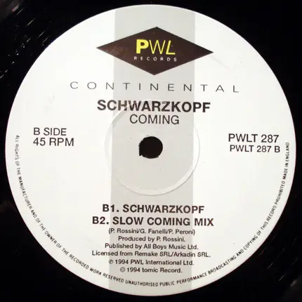 Schwarzkopf - Coming