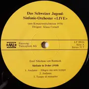 LP - L.V Beethoven, Ljadoff - Das Schweizer Jugend-Sinfonie-Orchester «Live»