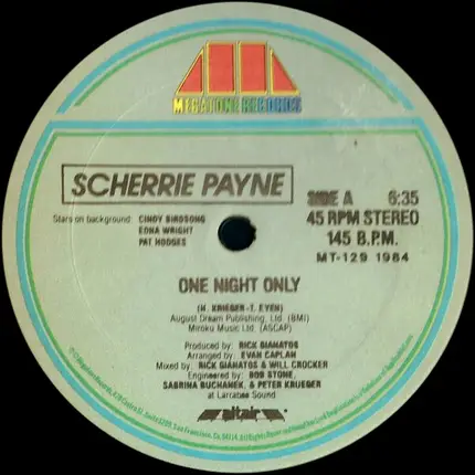 Scherrie Payne - One Night Only