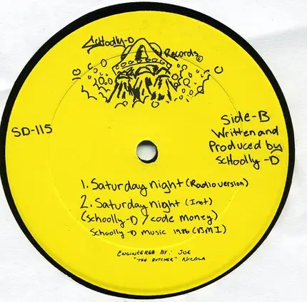 Schoolly D - Saturday Night