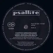 LP - Schola Und Chor Der Benediktinerabtei Maria Laach , Willibrord Heckenbach Osb , Peter Dicke - Urbs Jerusalem Beata - Gregorianische Vesper Zum Kirchweihfest