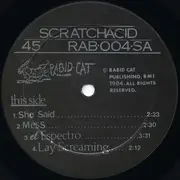 EP - Scratch Acid - Scratch Acid - Insert included.