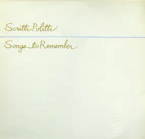 Scritti Politti - Songs to Remember