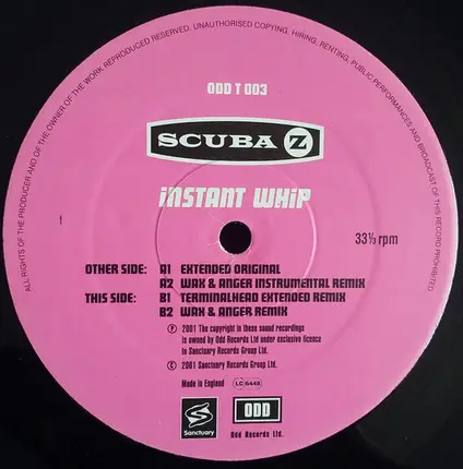 Scuba Z - Instant Whip