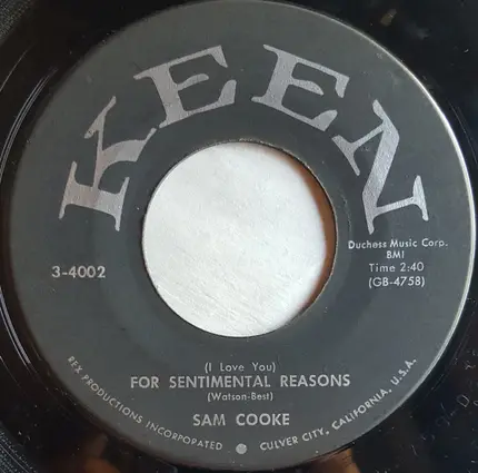 Sam Cooke - Desire Me / (I Love You) For Sentimental Reasons