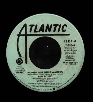 Sam Bostic - Women Out There Waiting / Lucy Get Loose