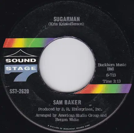 Sam Baker - Sugarman / Strange Sensation