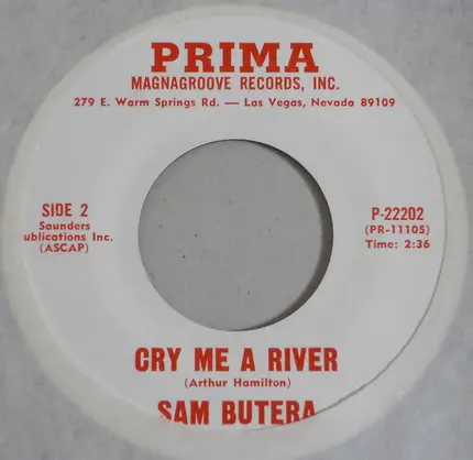 Sam Butera And The Witnesses - Be My Love / Cry Me A River