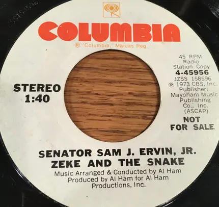 Sam Ervin - Bridge Over Troubled Water / Zeke And The Snake