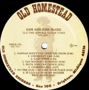 LP - Sam & Kirk McGee - Old Time Songs & Guitar Tunes Volume One