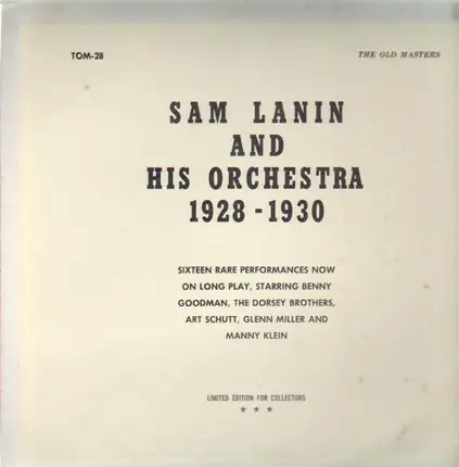 Sam Lanin & His Orchestra - Sam Lanin & His Orchestra 1928-1930