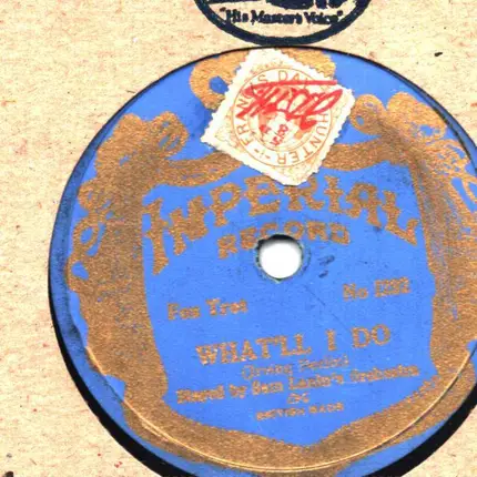 Sam Lanin's Orchestra - What'll I Do / Dream Daddy