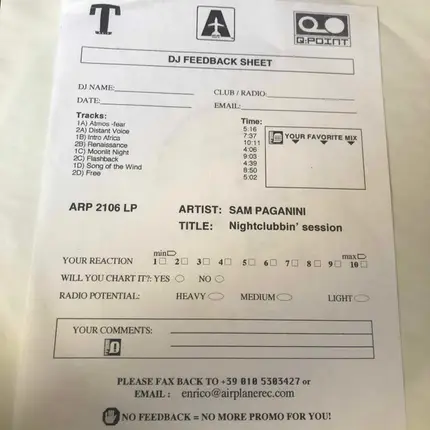 Sam Paganini - Nightclubbin' Session