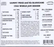CD - Sam Price And His Texas Blusicians - 1944 World Jam Session