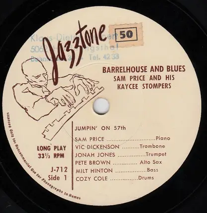 Sam Price And His Kaycee Stompers - Barrelhouse And Blues