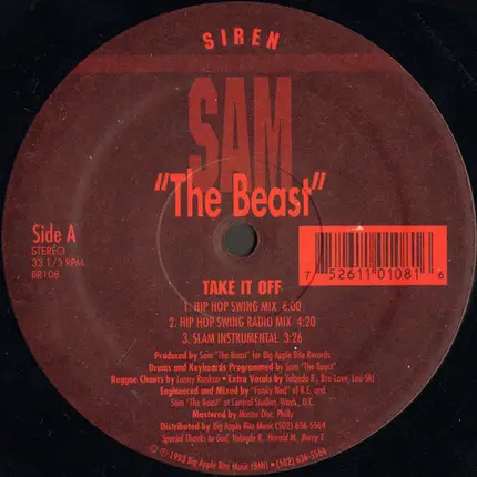 Sam The Beast - Take It Off