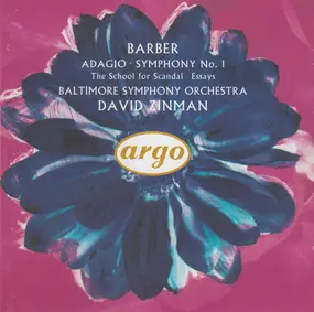 Samuel Barber - Adagio • Symphony No. 1 • The School For Scandal • Essays