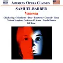 Double CD - Samuel Barber - Ellen Chickering • Andrea Matthews • Marion Dry • Ray Bauwens • Richard Conrad • Ph - Vanessa