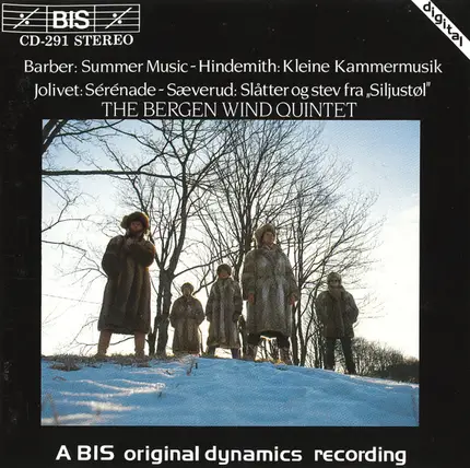 Barber / Sæverud / Jolivet / Hindemith / Bergen Treblåsekvintett - Wind Quintets By Barber, Sæverud, Jolivet & Hindemith