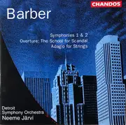 CD - Barber - Symphonie 1 & 2 / Overture: The School For Scandal / Adagio For Strings