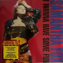 LP - Samantha Fox - I Wanna Have Some Fun - Red Vinyl with Black & Yellow Splatter
