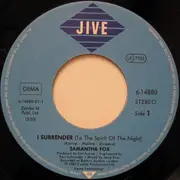 7inch Vinyl Single - Samantha Fox - I Surrender (To The Spirit Of The Night)