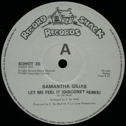 Samantha Gilles - Let Me Feel It (Disconet Remix)
