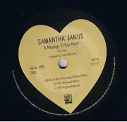7inch Vinyl Single - Samantha Janus - A Message To Your Heart