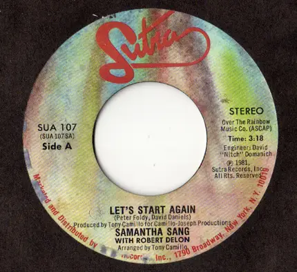 Samantha Sang Featuring Robert Delon - Let's Start Again