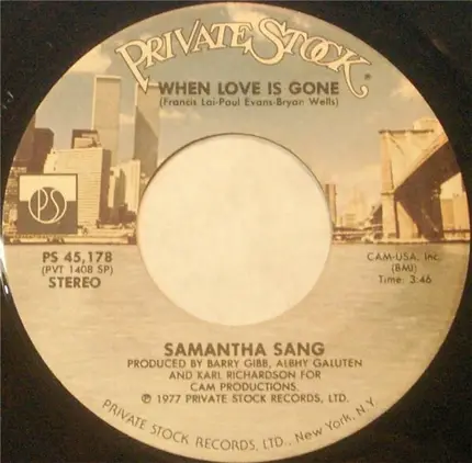 Samantha Sang - Emotion / When Love Is Gone