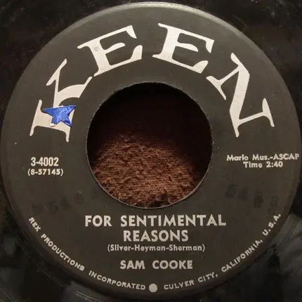 Sam Cooke - For Sentimental Reasons / Desire Me