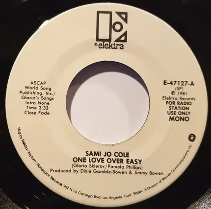 Sami Jo Cole - One Love Over Easy