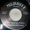 7inch Vinyl Single - Sammie And Southwind - Cheaters Never Prosper