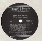 LP - Sammy Walker - Broadside Ballads Vol. 8: Song For Patty - + BOOKLET