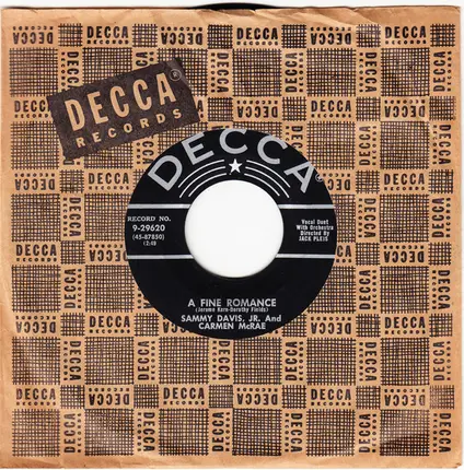 Sammy Davis Jr. And Carmen McRae - I Go For You / A Fine Romance