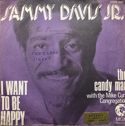Sammy Davis Jr. With The Mike Curb Congregation - I Want To Be Happy