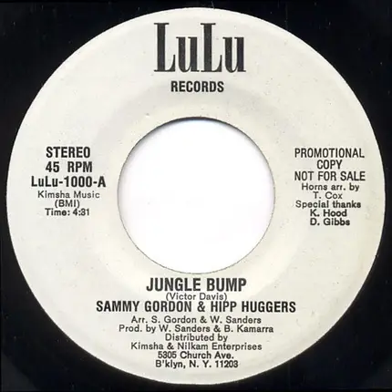 Sammy Gordon & The Hip Huggers - Jungle Bump