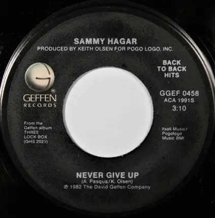Sammy Hagar - Your Love Is Driving Me Crazy / Never Give Up