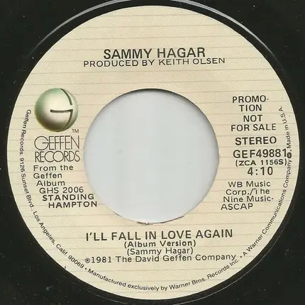 Sammy Hagar - I'll Fall In Love Again