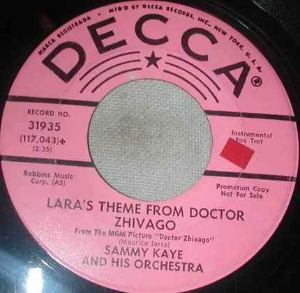 Sammy Kaye And His Orchestra - Love Theme From 'Madame X'