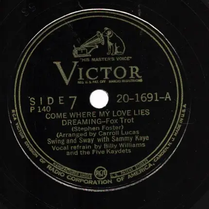 Sammy Kaye - Come Where My Love Lies Dreaming / Oh Susanna