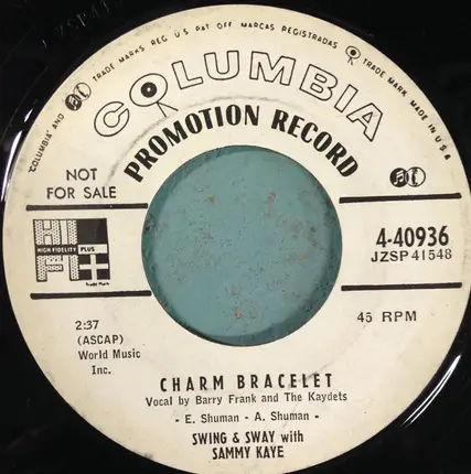 Sammy Kaye - Past My Prime / Charm Bracelet