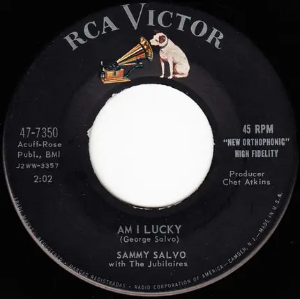 Sammy Salvo With The Jubilaires - Here I Go Again / Am I Lucky