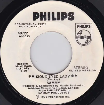Sammy - Sioux Eyed Lady