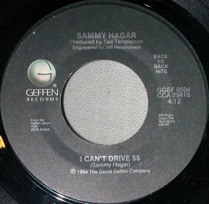 Sammy Hagar - I'll Fall In Love Again / I Can't Drive 55
